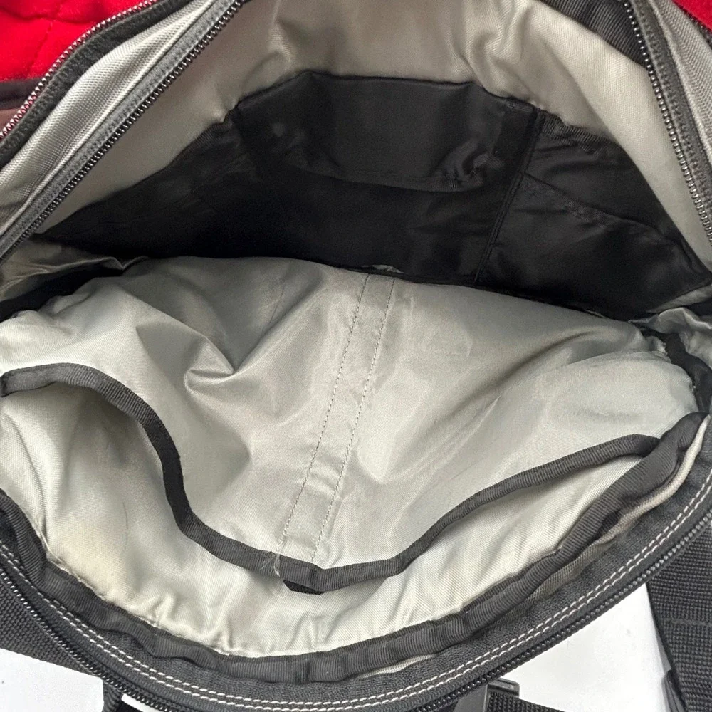 Timbuk2 Messenger Bag Grey Green Small Laptop Briefcase 15 x 11.5 x 2.5 in